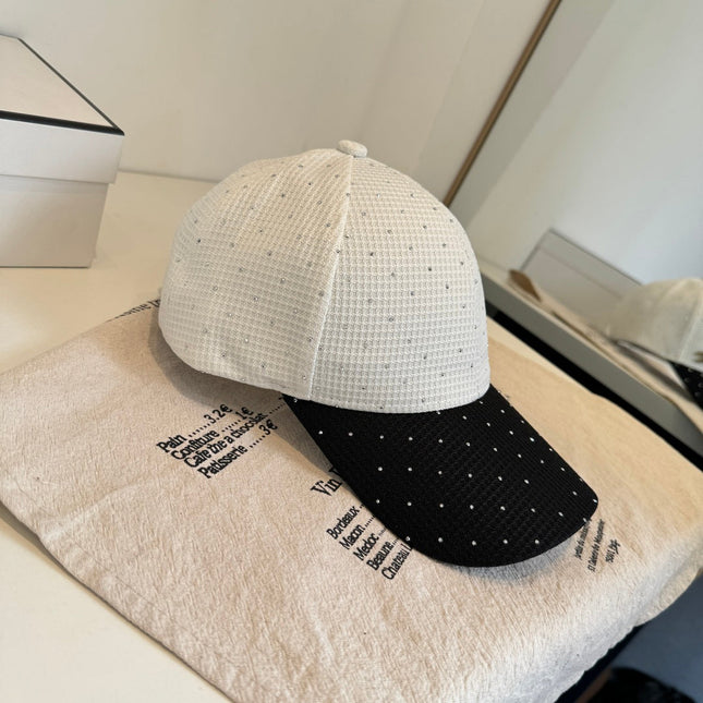 CHANEL 26S CRYSTAL-EMBELLISHED BASEBALL CAP 337797