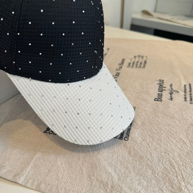 CHANEL 26S CRYSTAL-EMBELLISHED BASEBALL CAP 337798