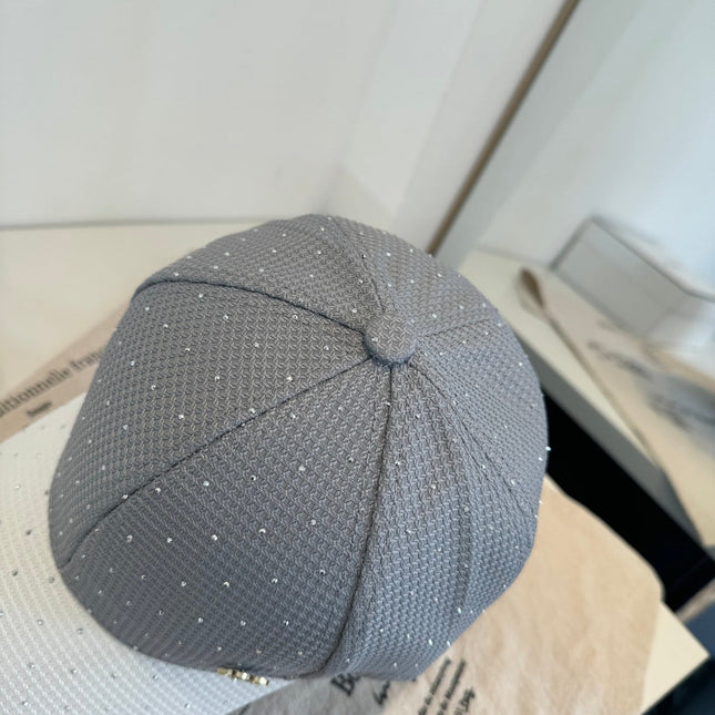 CHANEL 26S CRYSTAL-EMBELLISHED BASEBALL CAP 337799