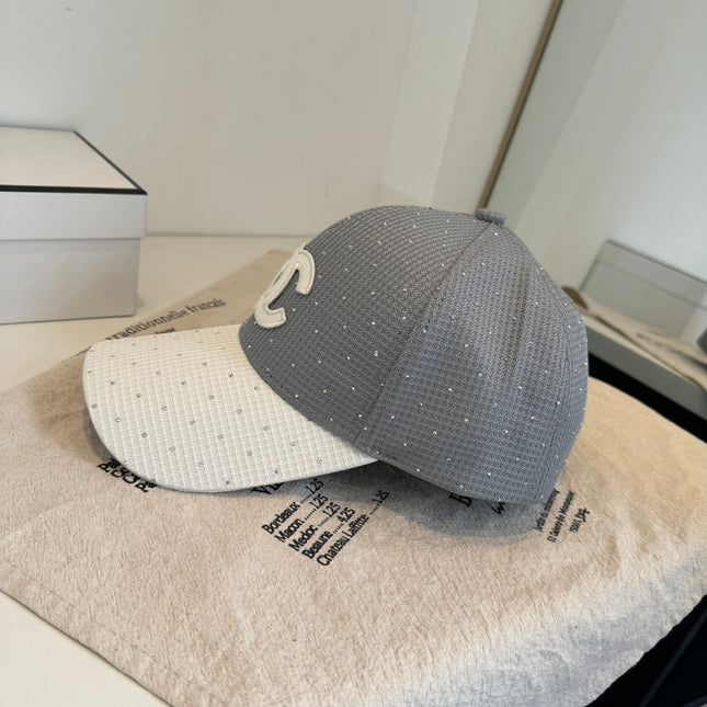 CHANEL 26S CRYSTAL-EMBELLISHED BASEBALL CAP 337800