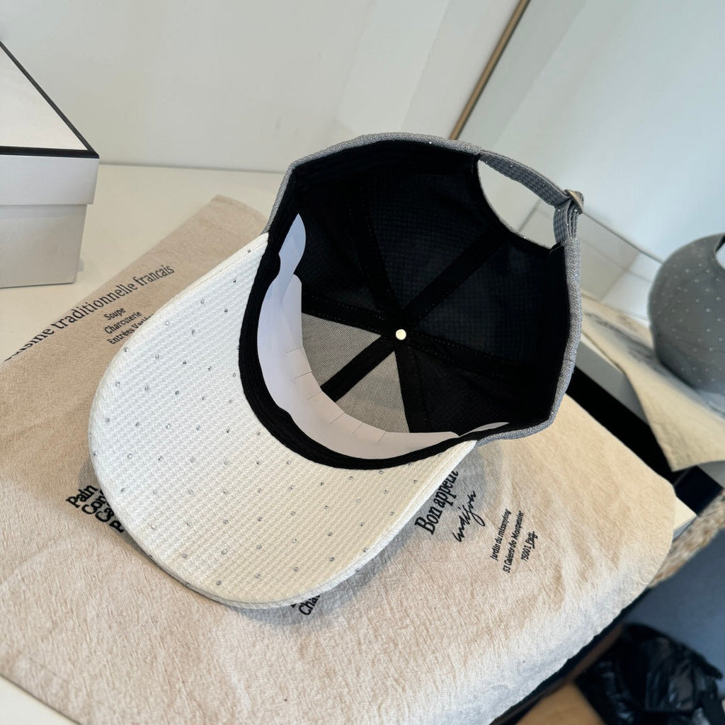 CHANEL 26S CRYSTAL-EMBELLISHED BASEBALL CAP 337800
