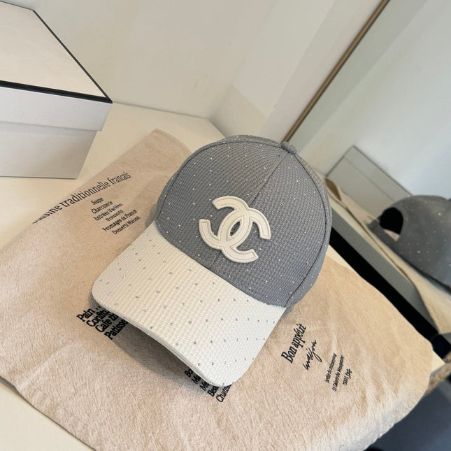 CHANEL 26S CRYSTAL-EMBELLISHED BASEBALL CAP 337800