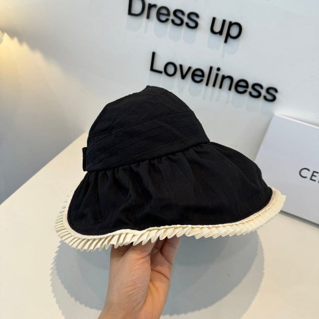 CHANEL 26S WIDE-BRIM OPEN-TOP HAT 337791