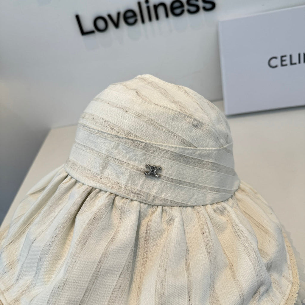 CHANEL 26S WIDE-BRIM OPEN-TOP HAT 337990