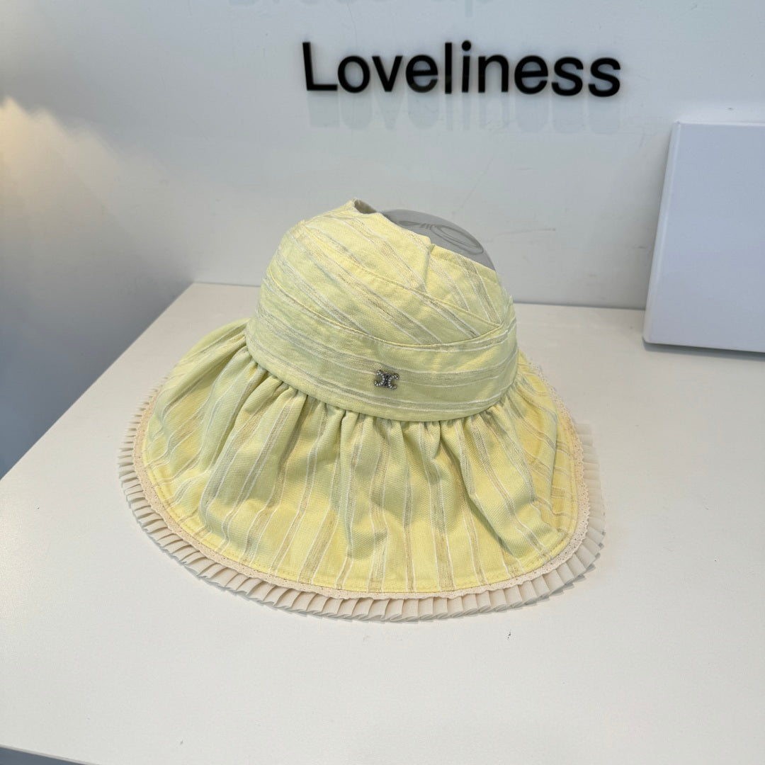 CHANEL 26S WIDE-BRIM OPEN-TOP HAT 337991