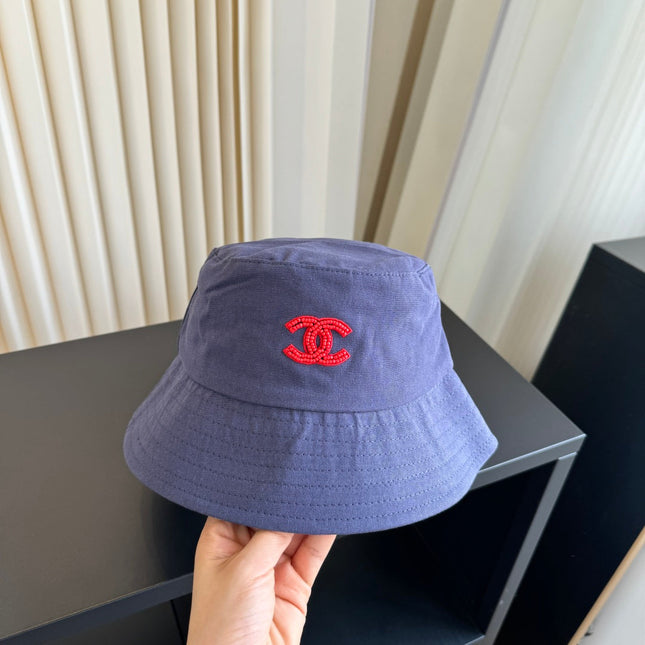 CHANEL 26S EMBROIDERED CC BUCKET HAT 337811