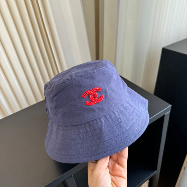 CHANEL 26S EMBROIDERED CC BUCKET HAT 337811