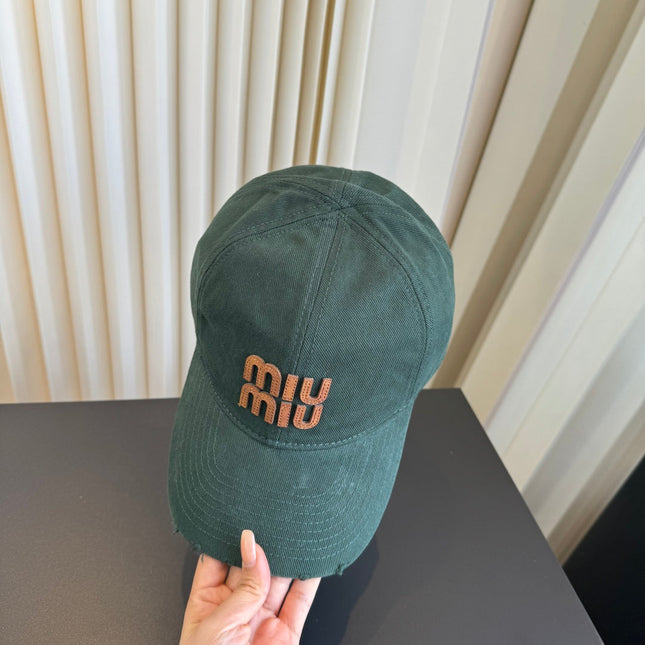 MIUMIU 26S BASEBALL CAP 342242