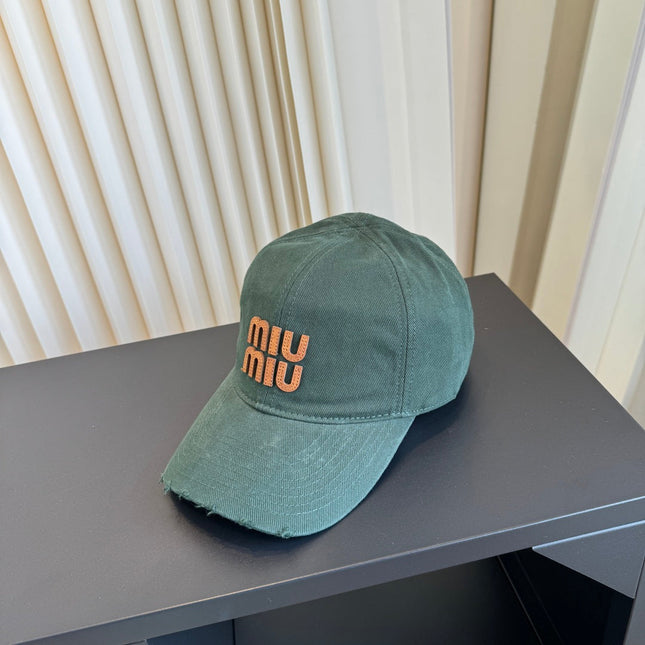 MIUMIU 26S BASEBALL CAP 342242