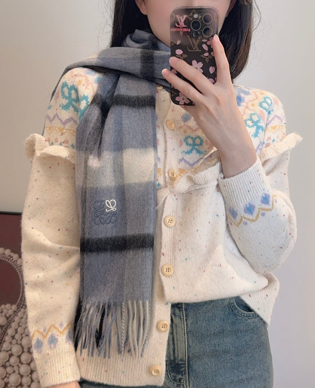 LOEWE 26S SCARF 180 IN CASHMERE 901951