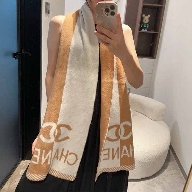CHANEL 25S SCARF 180 IN CASHMERE 932414