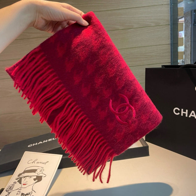 CHANEL 25S SCARF 180 CM IN CASHMERE 942937