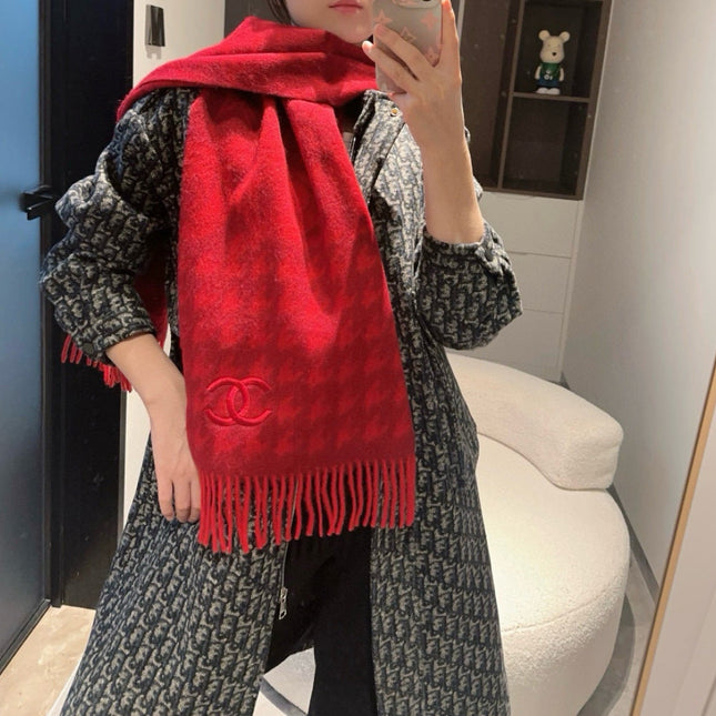 CHANEL 25S SCARF 180 CM IN CASHMERE 942937