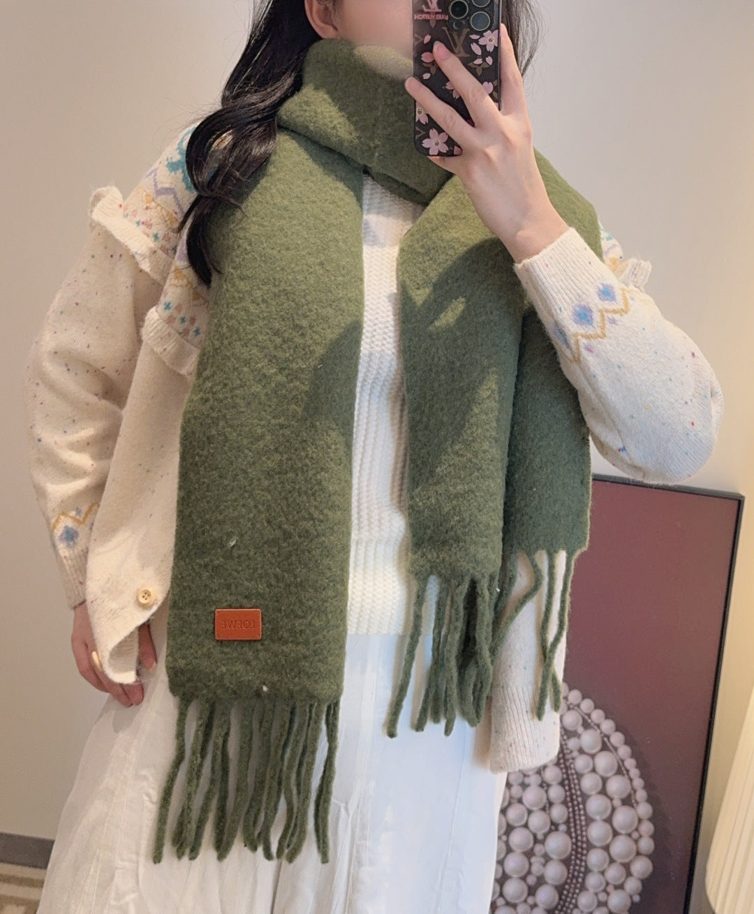 LOEWE 26S SCARF 185 IN CASHMERE 121388