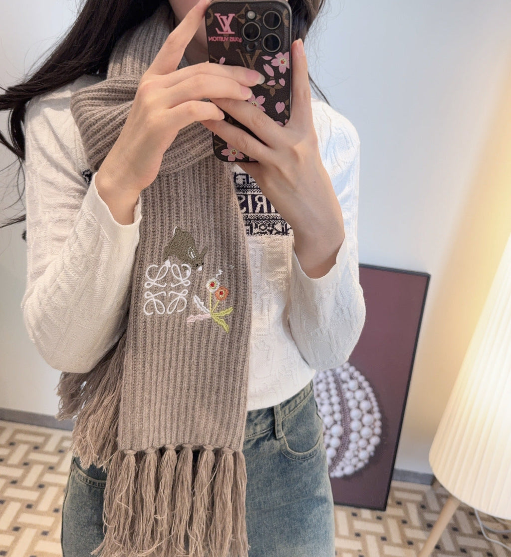 LOEWE 26S SCARF 200 IN CASHMERE 128241