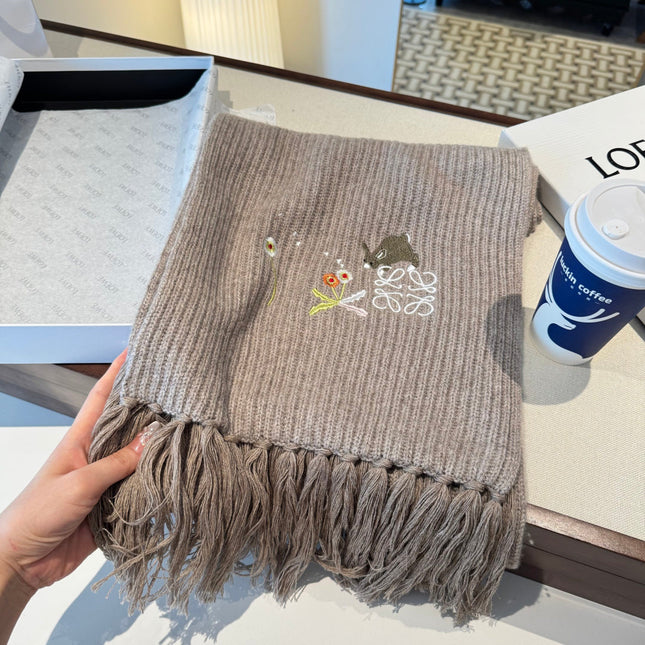 LOEWE 26S SCARF 200 IN CASHMERE 128241