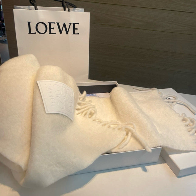LOEWE 26S SCARF 200 IN WOOL MOHAIR 142600