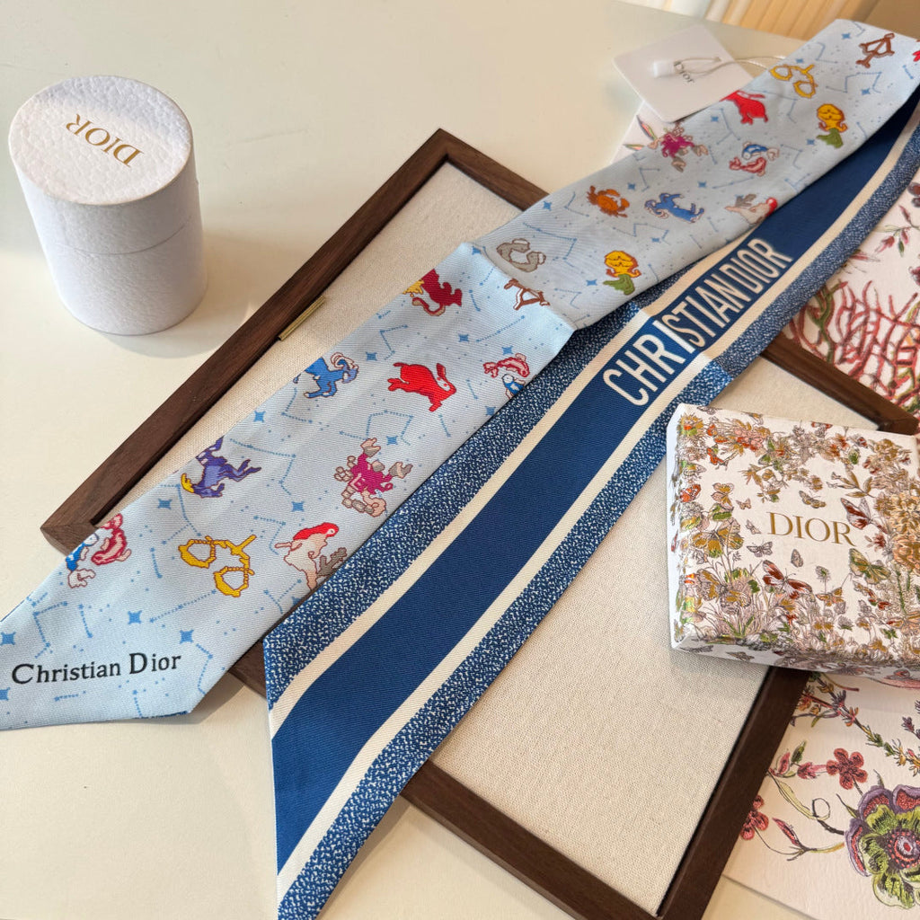 DIOR 26S SCARF 100CM IN SILK 269188