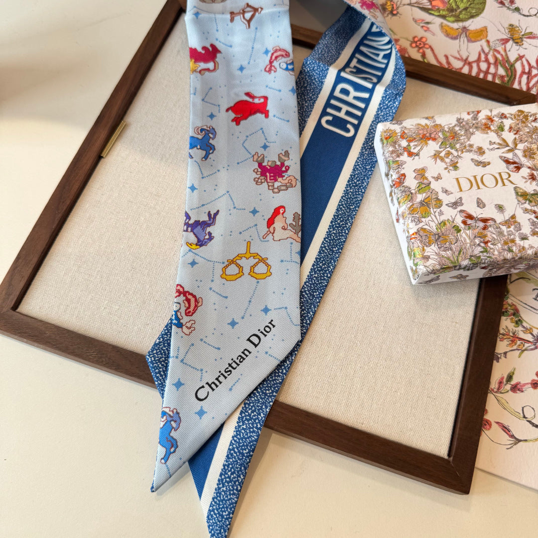 DIOR 26S SCARF 100CM IN SILK 269188