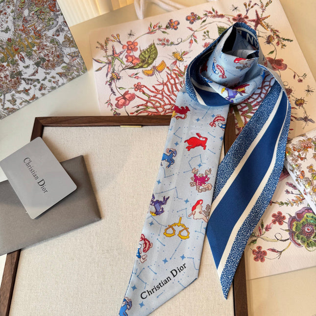 DIOR 26S SCARF 100CM IN SILK 269188