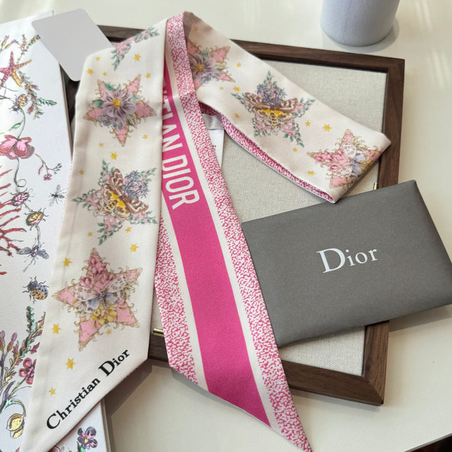 DIOR 26S SCARF 100CM IN SILK 272636