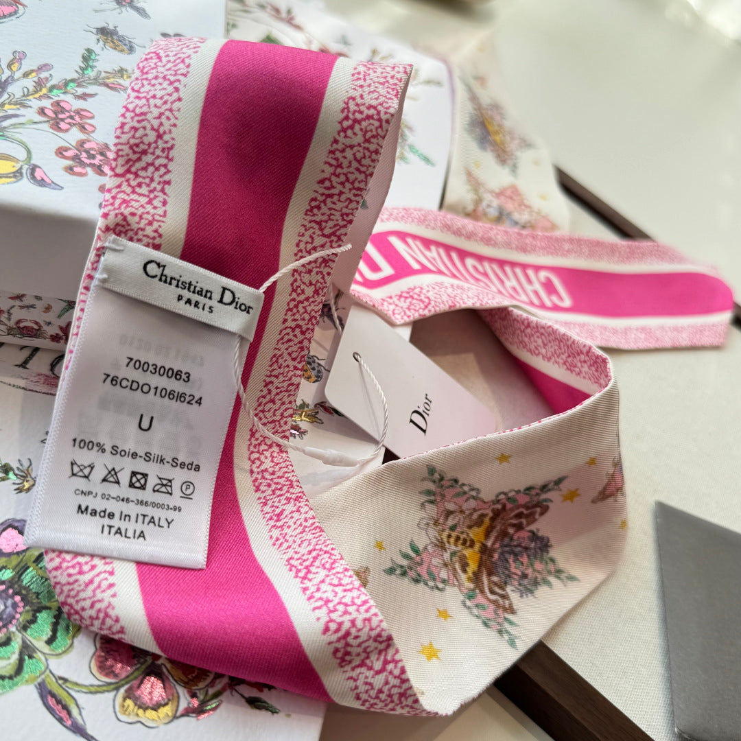 DIOR 26S SCARF 100CM IN SILK 272636