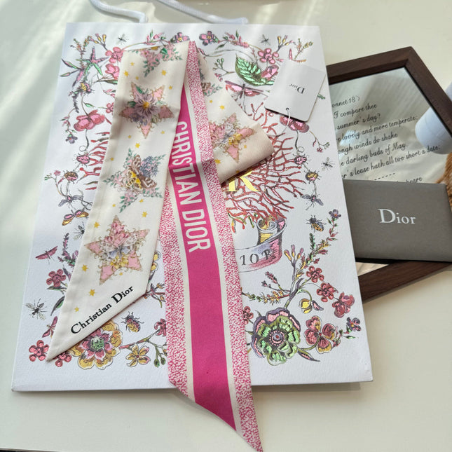 DIOR 26S SCARF 100CM IN SILK 272636
