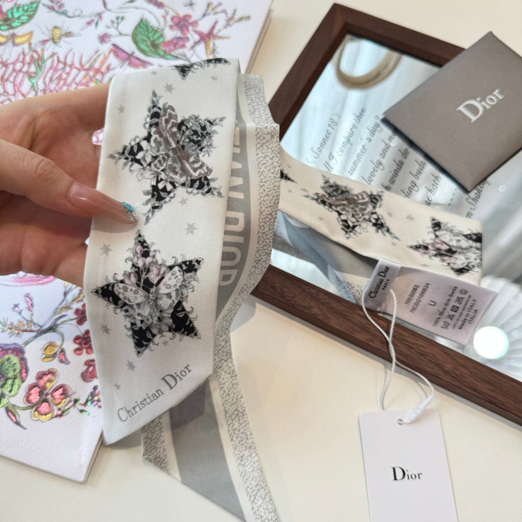 DIOR 26S SCARF 100CM IN SILK 272637