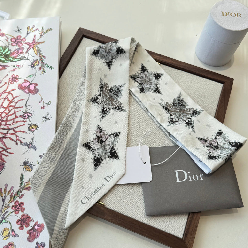 DIOR 26S SCARF 100CM IN SILK 272637