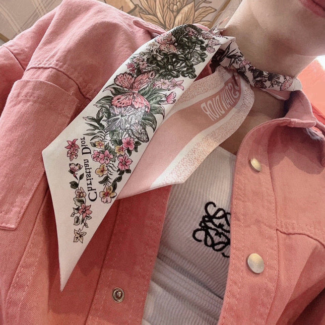 DIOR 26S SCARF 100CM IN SILK 309511