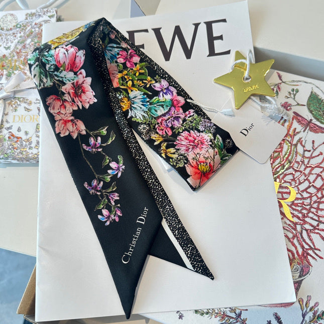 DIOR 26S SCARF 100CM IN SILK 309538