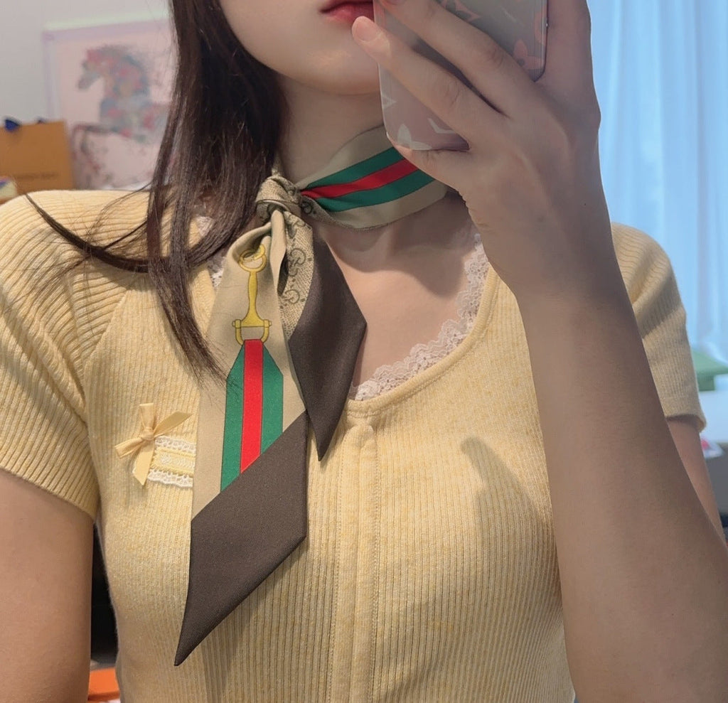 GUCCI 26S SCARF 120 IN SILK 311707