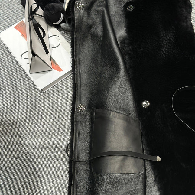 HERMES 25S SHEARLING VEST483