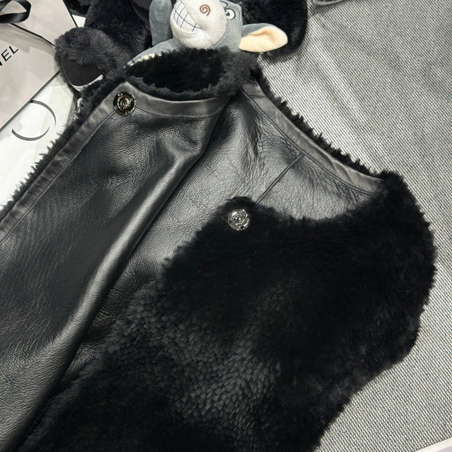 HERMES 25S SHEARLING VEST483