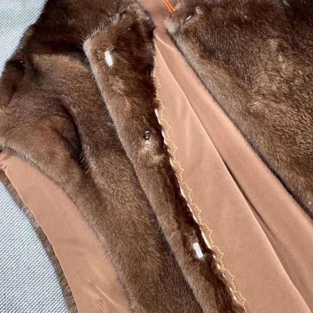 HERMES 25S SLEEVELESS MINK FUR VEST 475