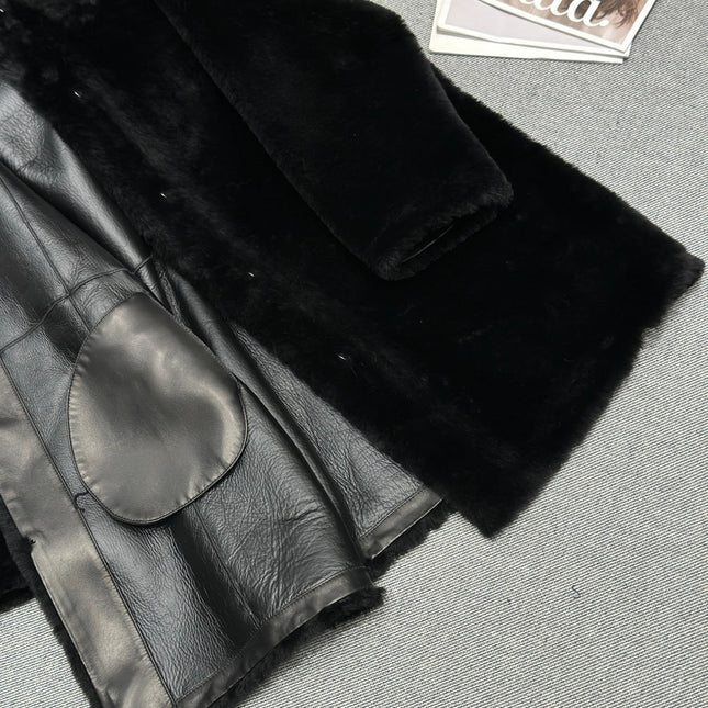 CHANEL 25S SHEEP FUR COAT 505