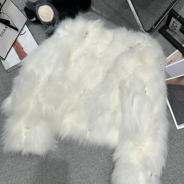CHANEL 25S FOX FUR JACKET 593