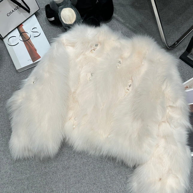 CHANEL 25S FOX FUR JACKET 594