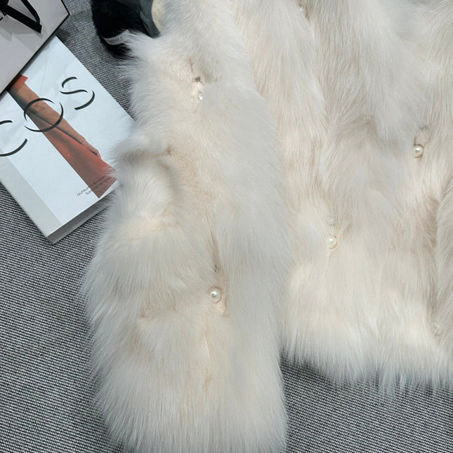 CHANEL 25S FOX FUR JACKET 594