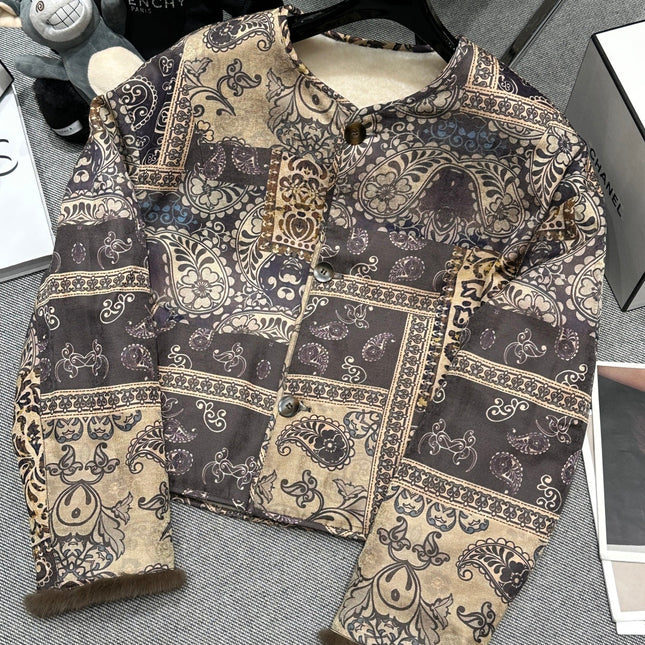 HERMES 25S REVERSIBLE FUR JACKET 473