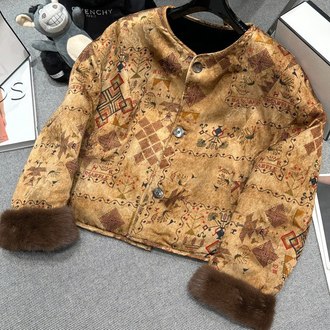 HERMES 25S REVERSIBLE FUR JACKET 474