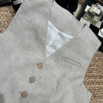 RALPH LAUREN 26S CLASSIC LINEN VEST 432