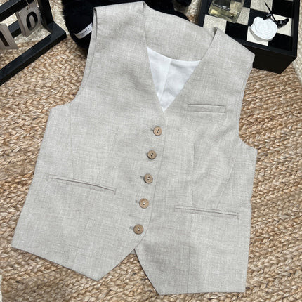 RALPH LAUREN 26S CLASSIC LINEN VEST 432