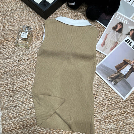 RALPH LAUREN 26S SLEEVELESS POLO KNIT TOP 420