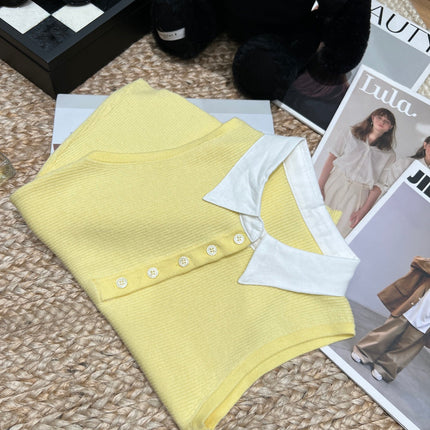 RALPH LAUREN 26S SLEEVELESS POLO KNIT TOP 422