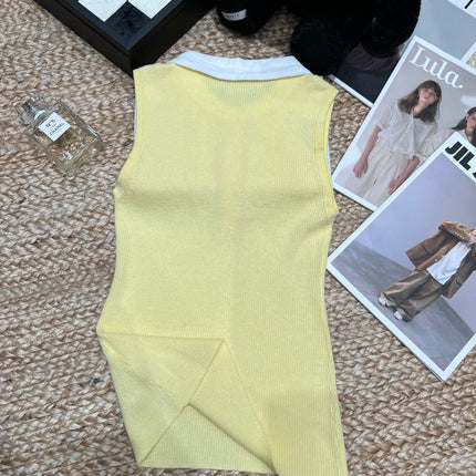 RALPH LAUREN 26S SLEEVELESS POLO KNIT TOP 422