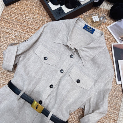 RALPH LAUREN 26S LINEN DRESS 434