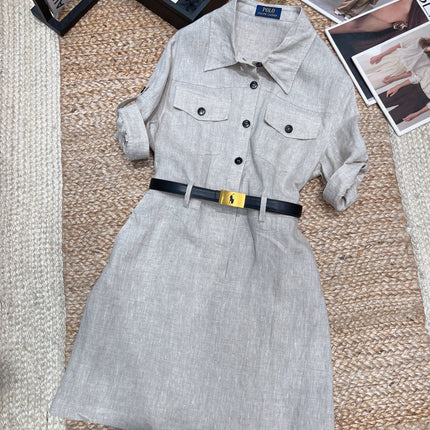 RALPH LAUREN 26S LINEN DRESS 434