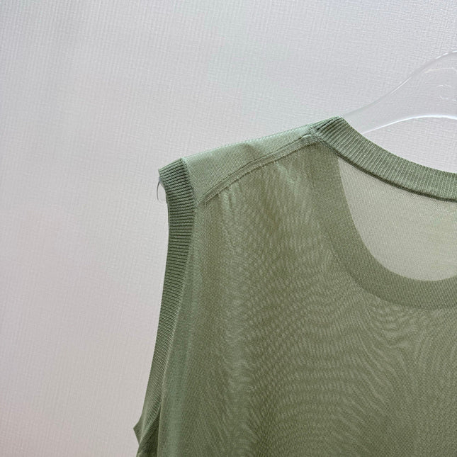 FENDI 26S SLEEVELESS KNIT TOP 373