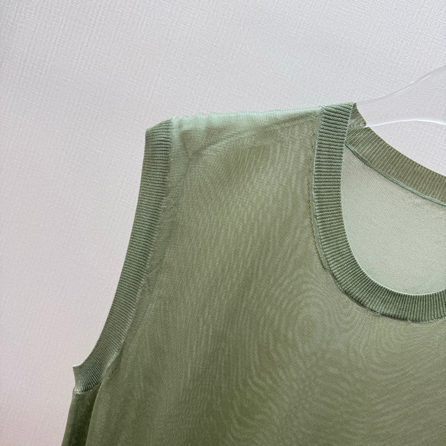 FENDI 26S SLEEVELESS KNIT TOP 373